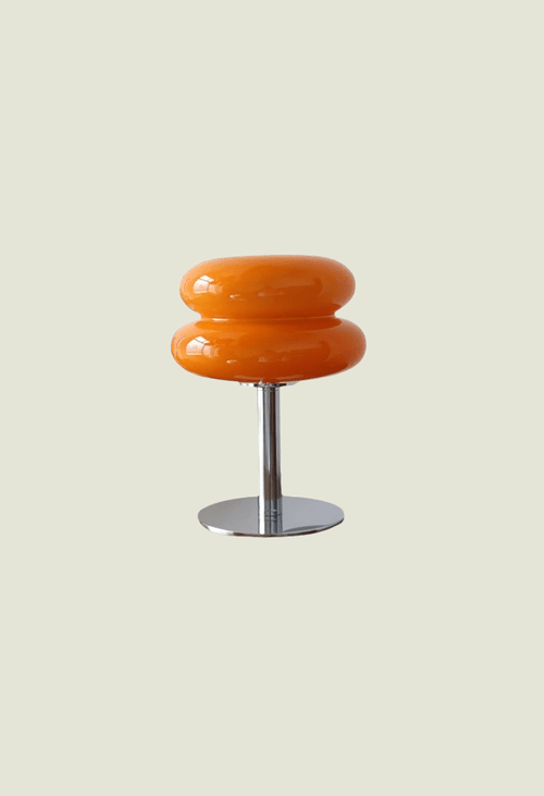 Lámpara cristal macaron naranja