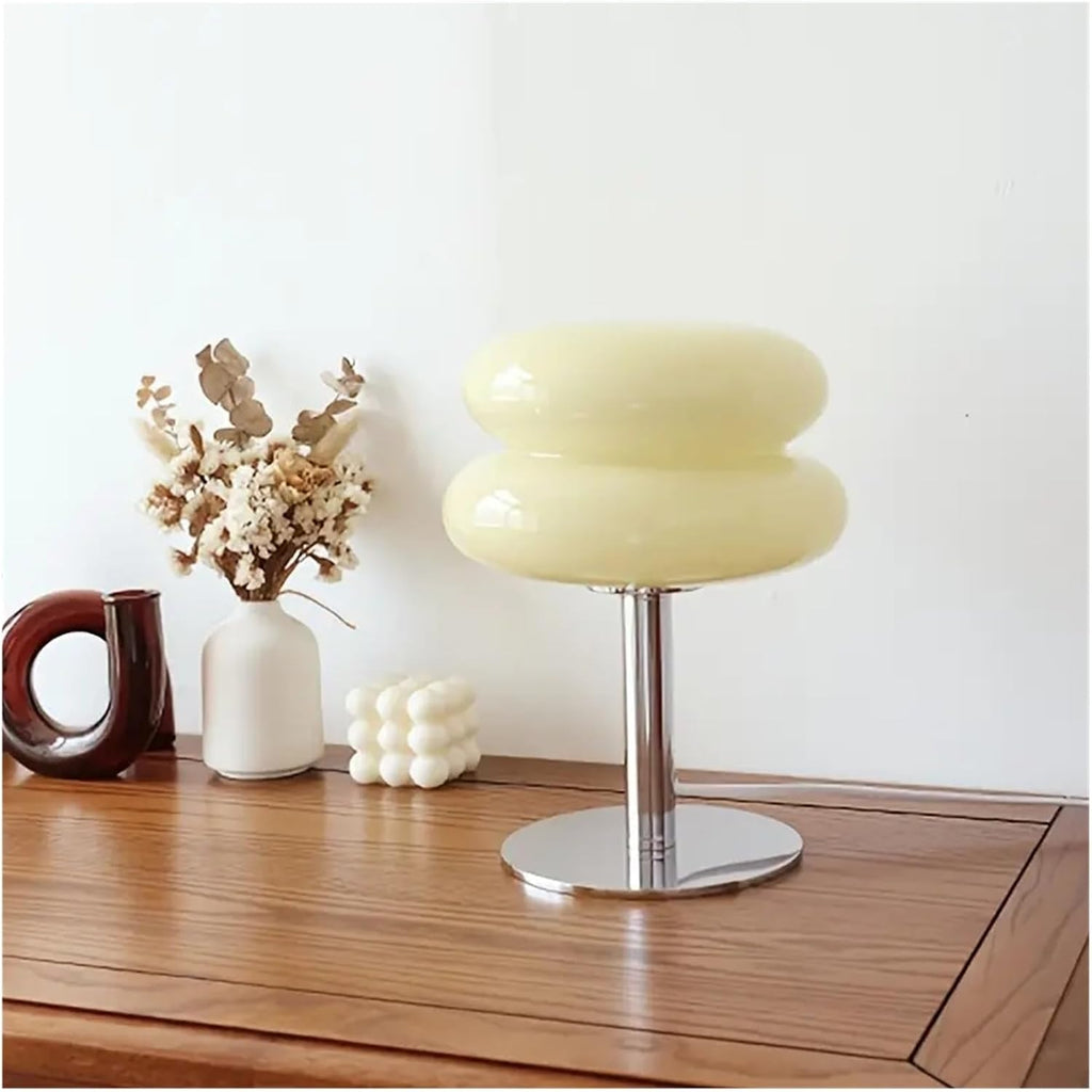 Lámpara cristal macaron crema