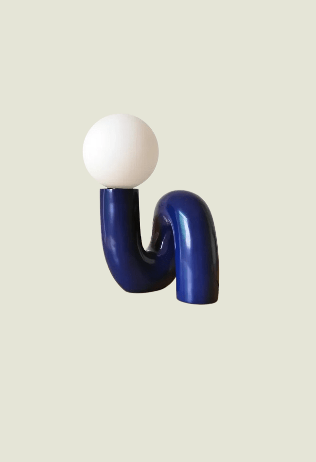 Lámpara moderna nórdica azul